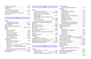 2009 MAXIMA OWNER'S MANUAL