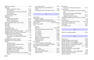 2009 MAXIMA OWNER'S MANUAL