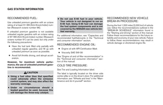 2009 MAXIMA OWNER'S MANUAL