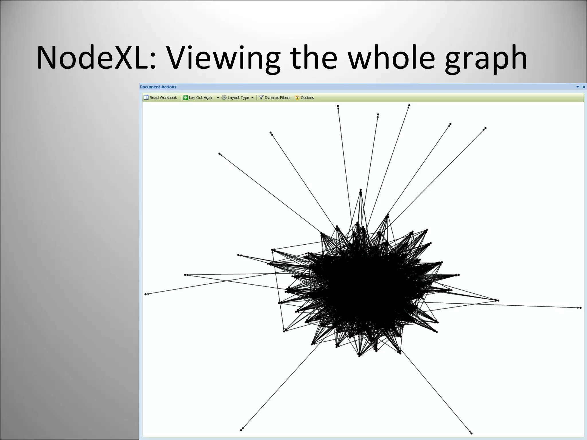 NodeXL: Viewing the whole graph 