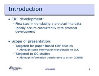Case Report Form (CRF) Design Tips | PDF