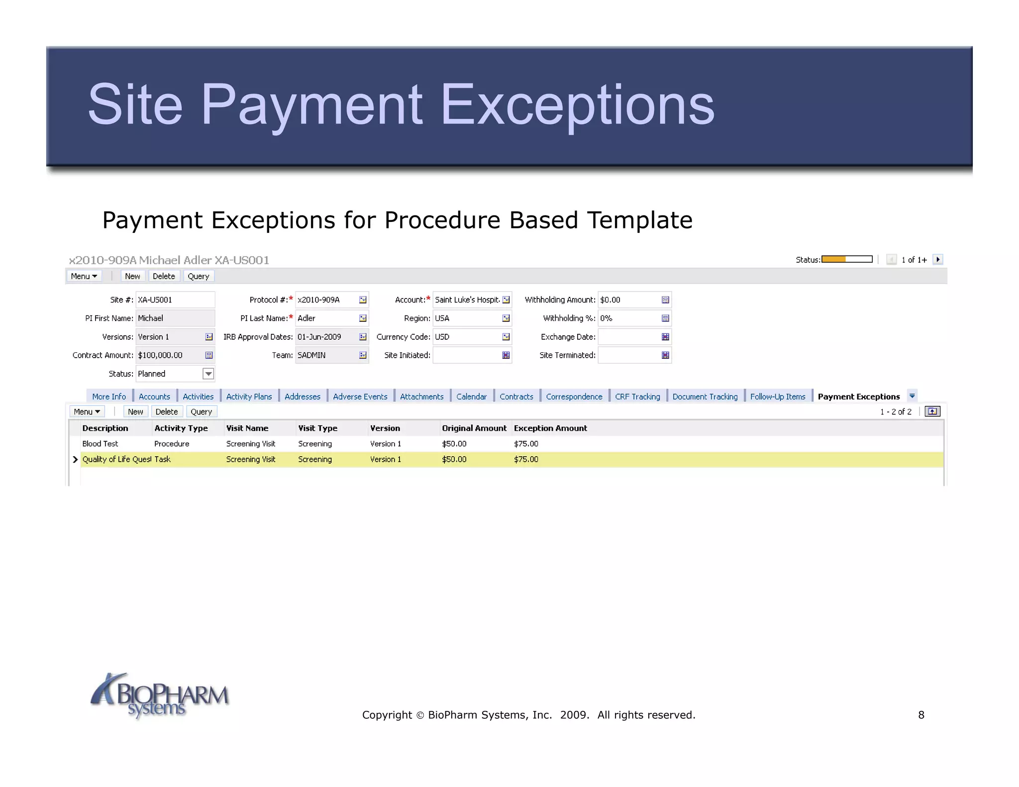 Innovations in Tracking Investigator Payments and Internal - External ...