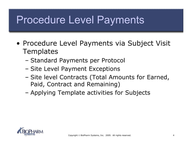 Innovations in Tracking Investigator Payments and Internal - External ...