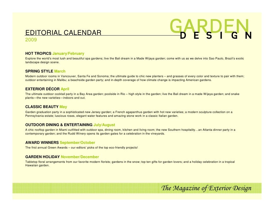Garden Design 2009 Presentation