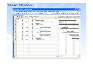 Task in zwei Teile aufteilen
 