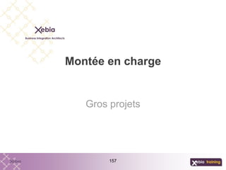 157
Montée en charge
Gros projets
 
