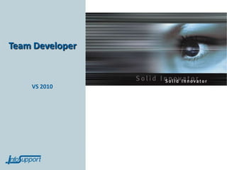 Team Developer


    VS 2010
 