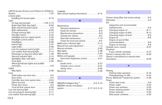 2009 SENTRA OWNER'S MANUAL