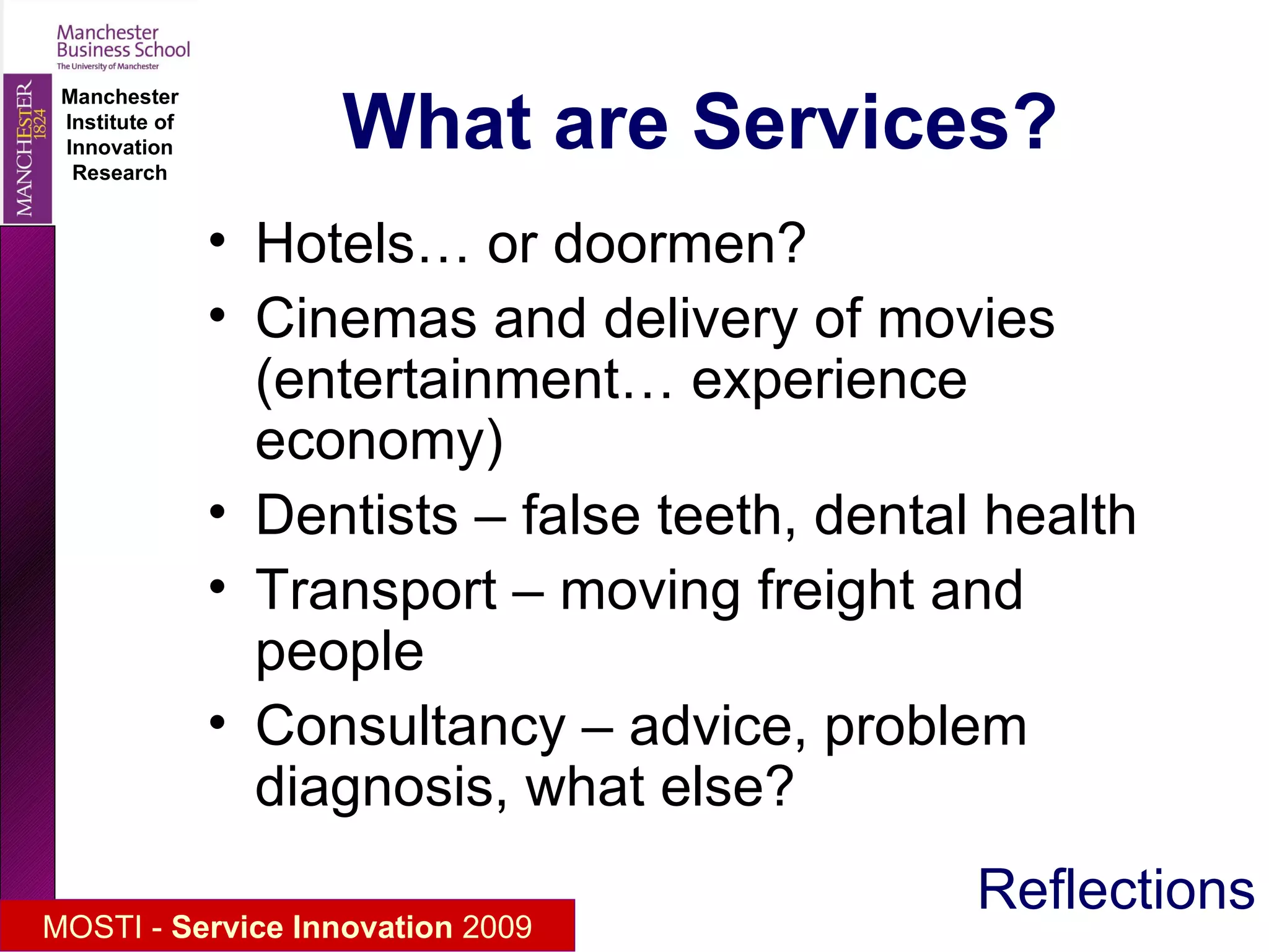 Transport of Things as well as people 