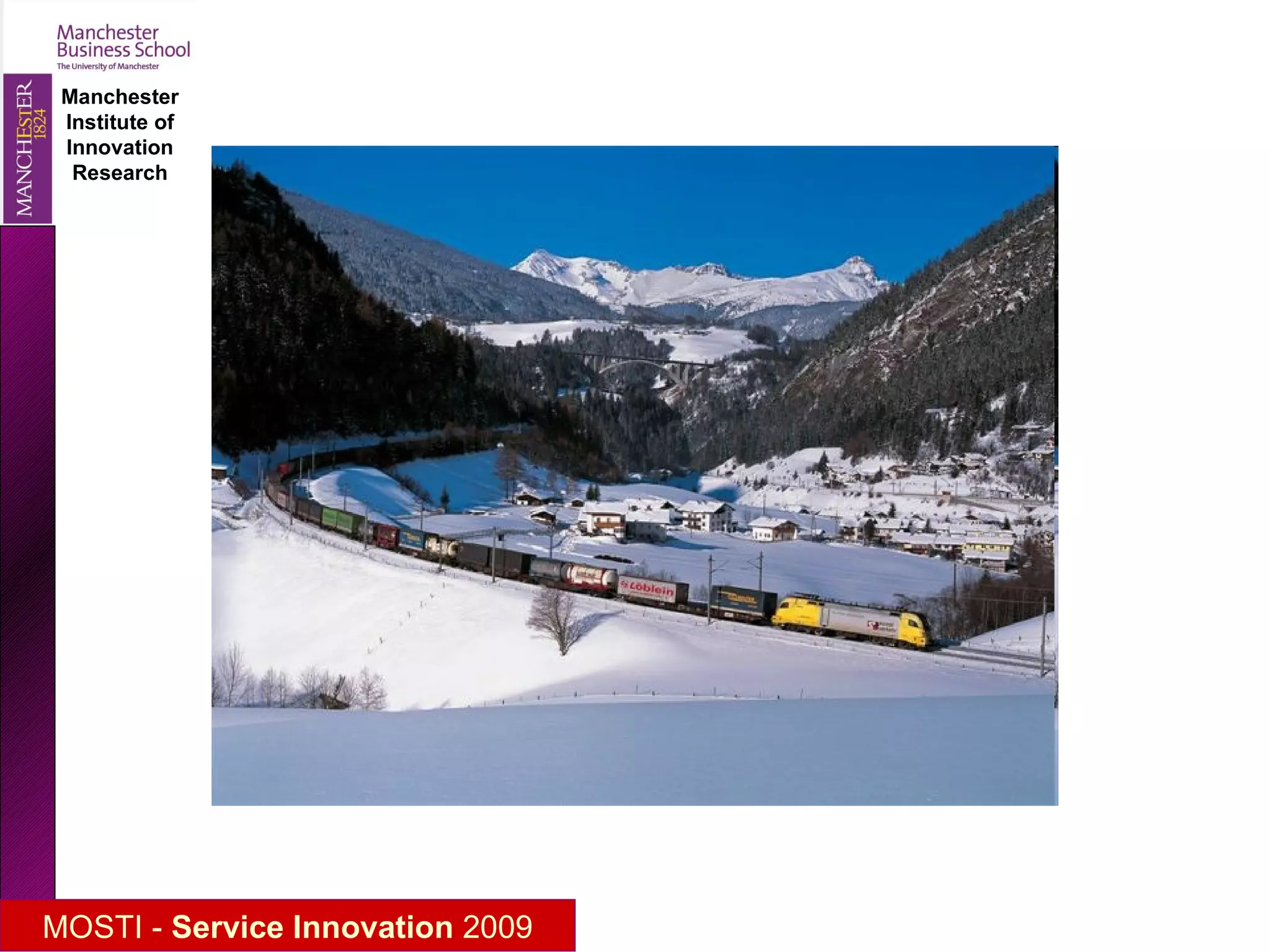 Have we innovated since C15th? C19th C20th What’s new about this? “ Tangible” Human – Meidcal Service 