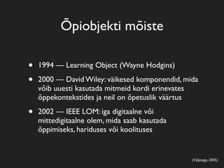 E-õpe ja digitaalsed õppematerjalid