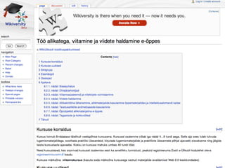 E-õpe ja digitaalsed õppematerjalid