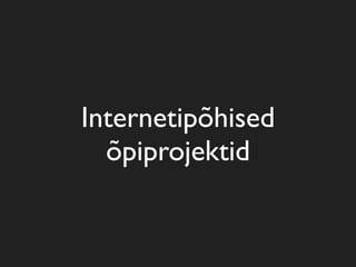 E-õpe ja digitaalsed õppematerjalid