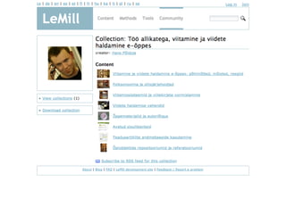 E-õpe ja digitaalsed õppematerjalid