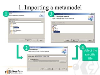 1. Importing a metamodel1342Select the specific file