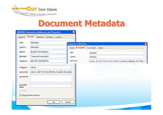 Document Metadata
 