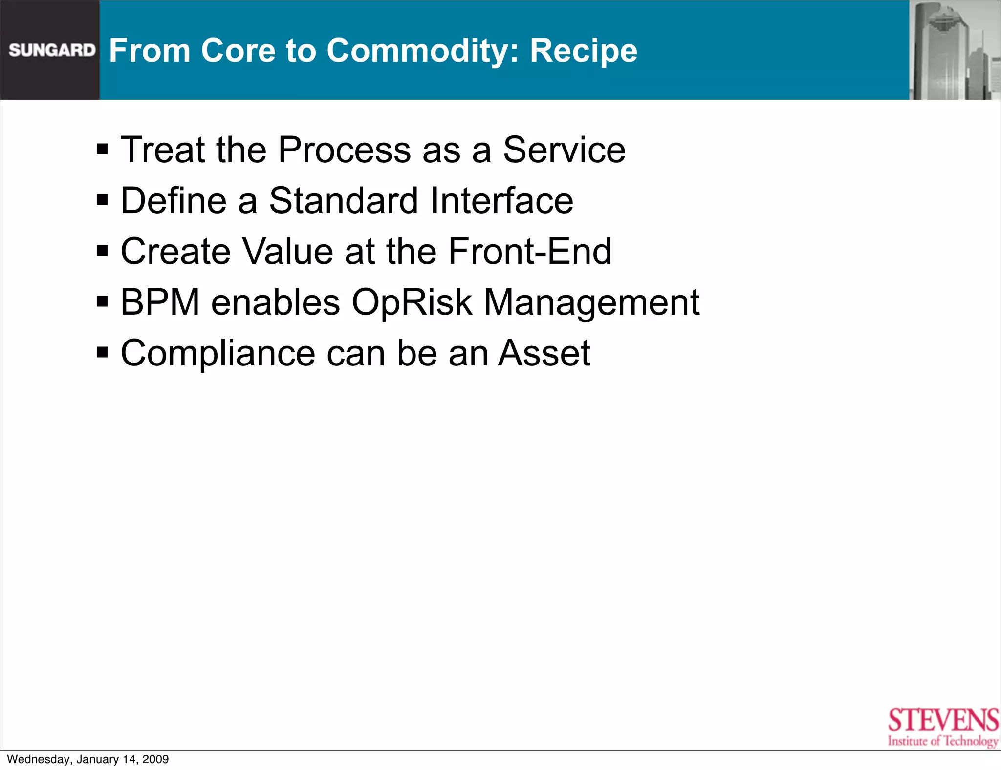 From Process Management to Process Innovation