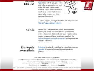 Ruby, Rails e Diversão (Campus Party Brasil 2009)