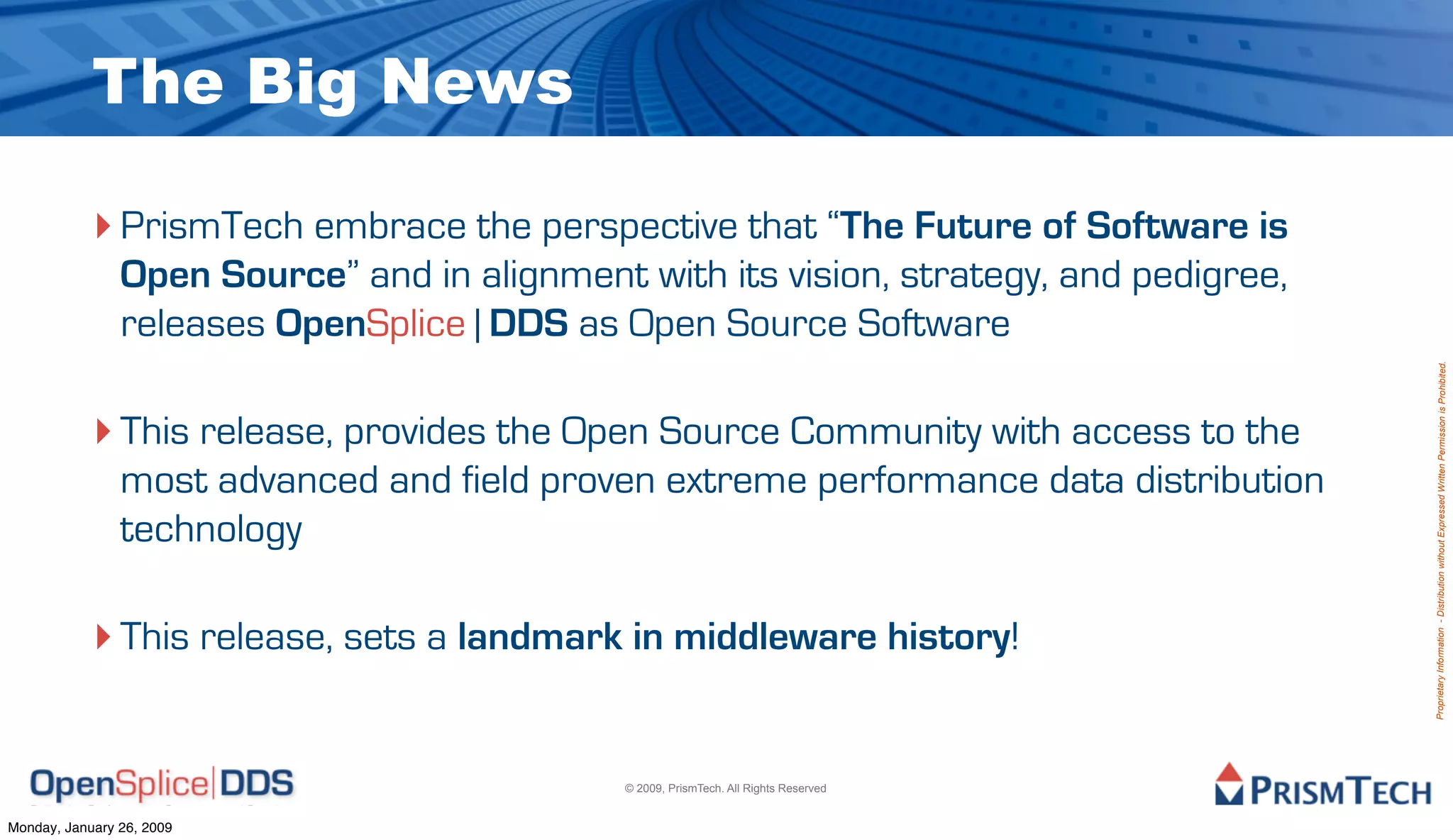 OpenSplice DDS Goes Open Source