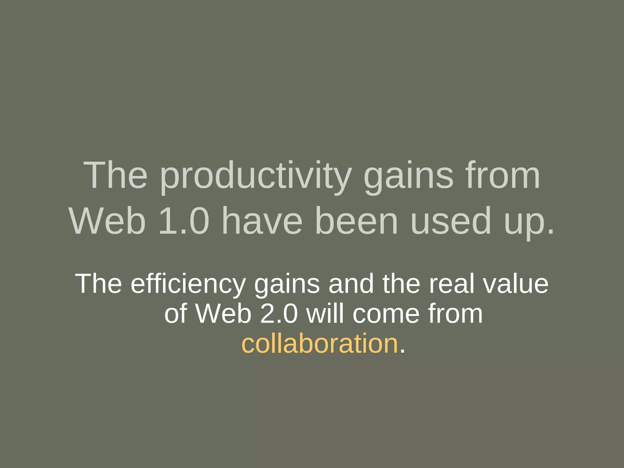 Transformational eGov - GTC SW 2009