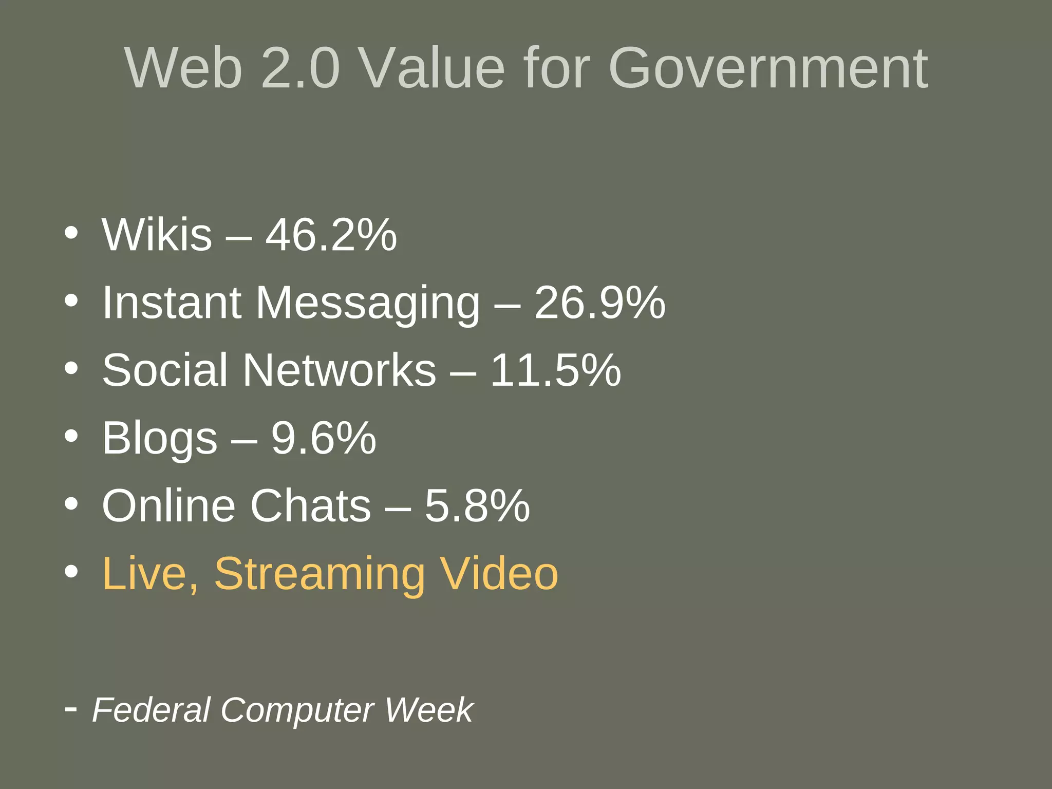 Transformational eGov - GTC SW 2009