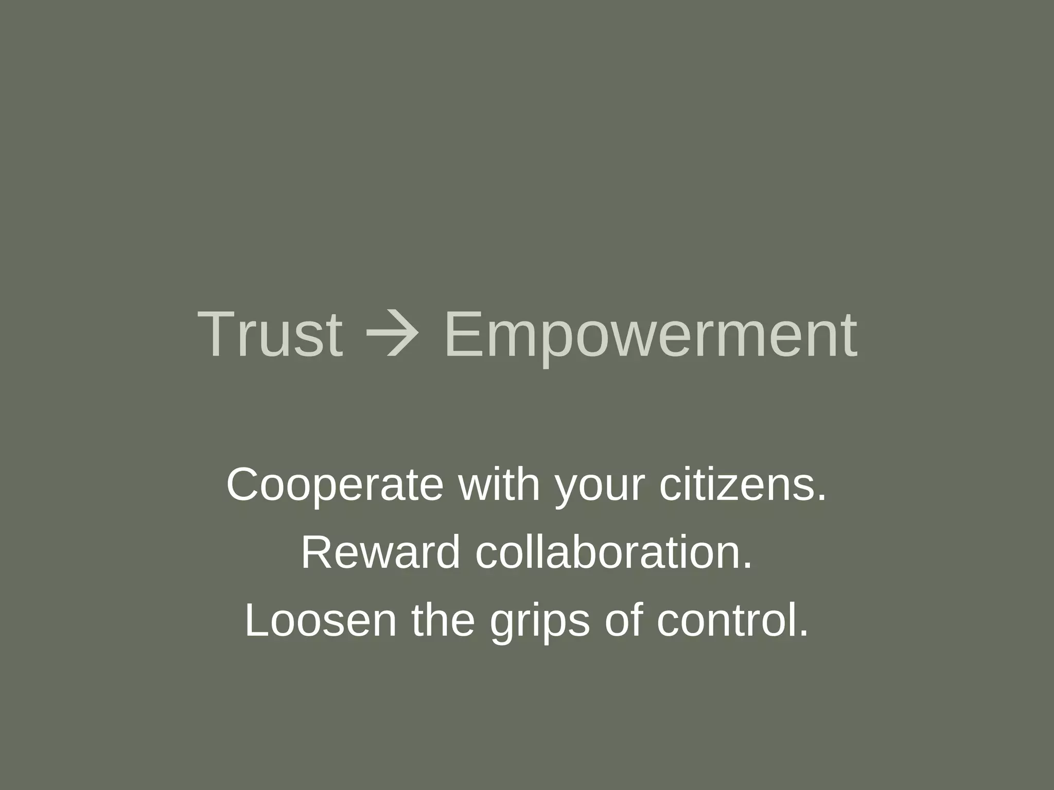 Transformational eGov - GTC SW 2009