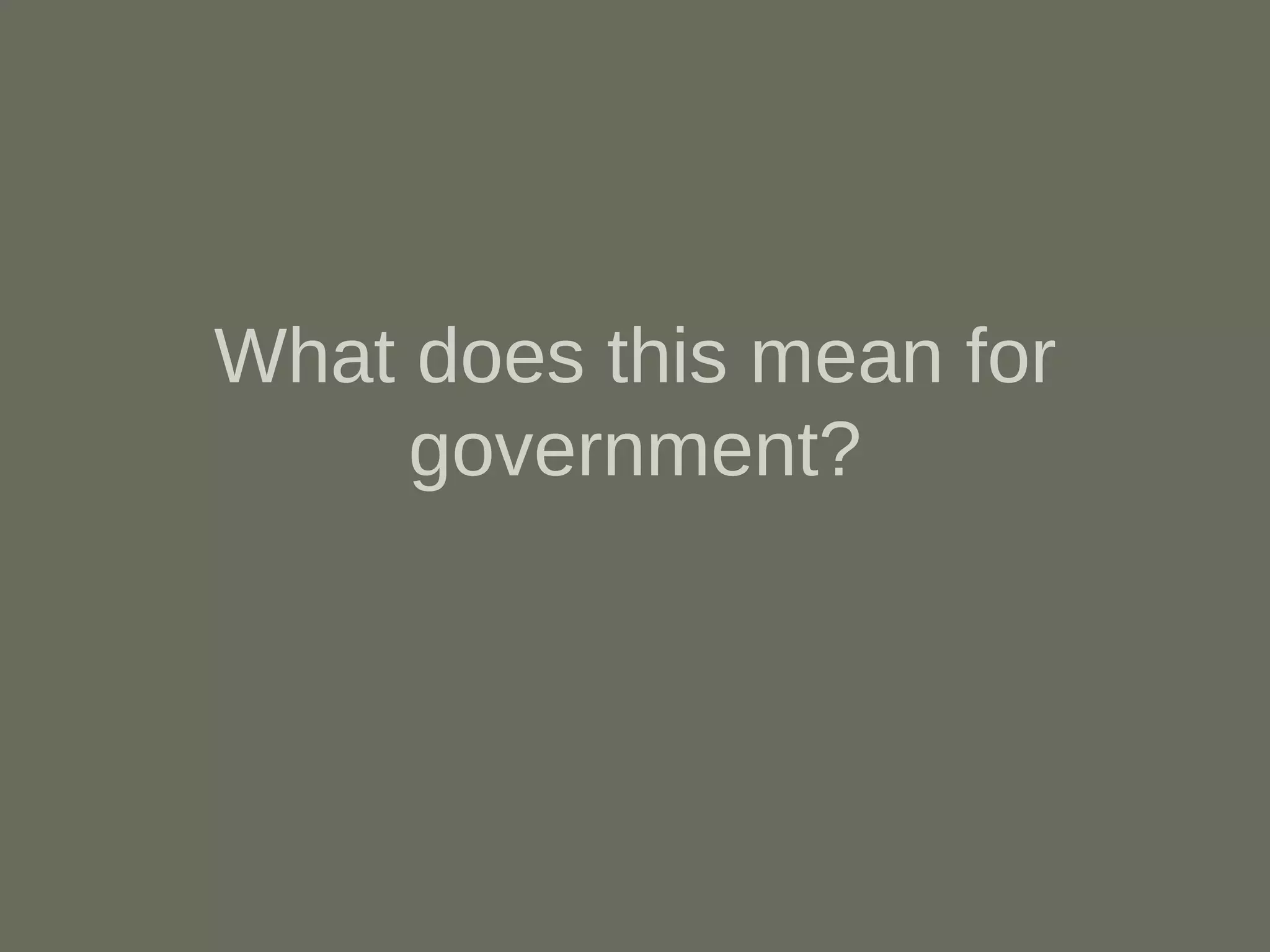 Transformational eGov - GTC SW 2009