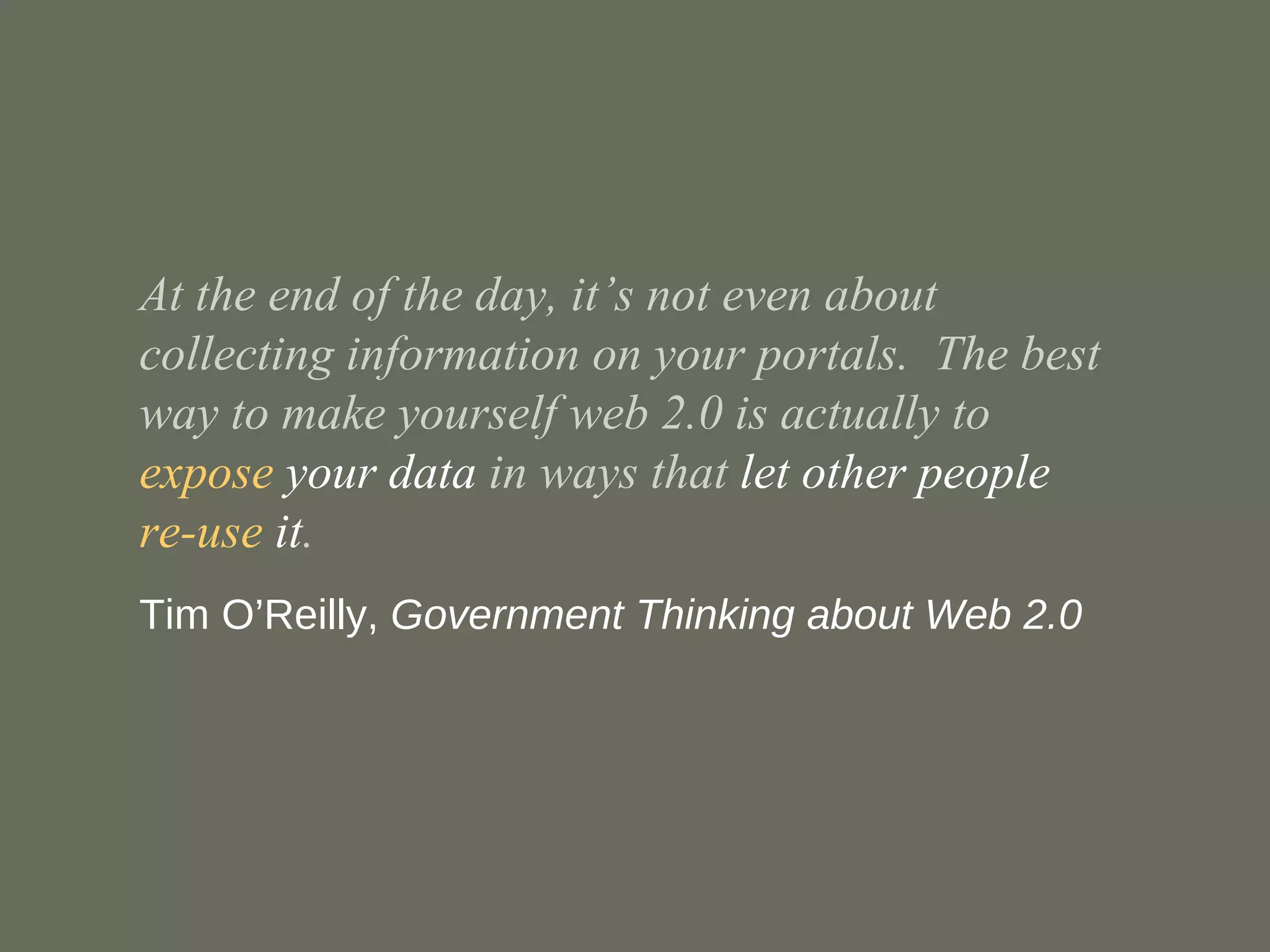 Transformational eGov - GTC SW 2009