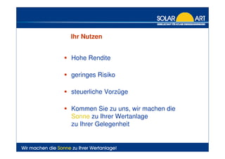 Bürgersolaranlage Klärwerk Asselbrunn