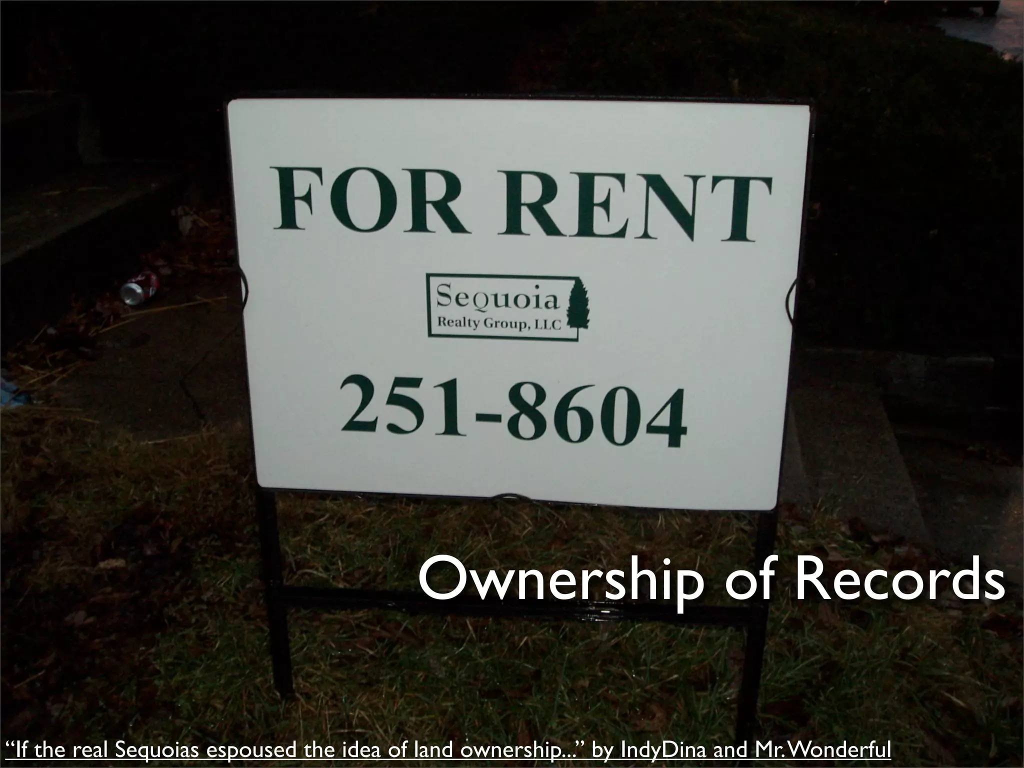 Views on Record Sharing