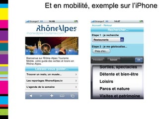 Et en mobilité, exemple sur l’iPhone 