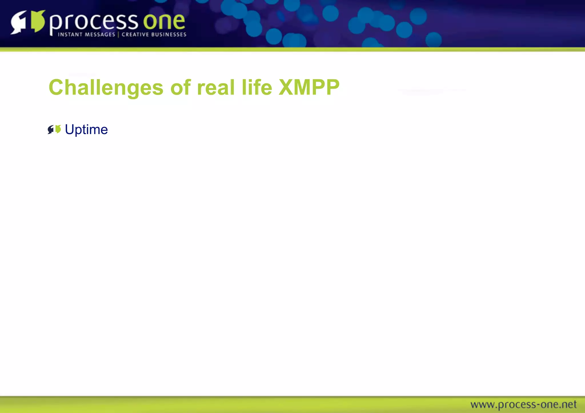 Real life XMPP Instant Messaging