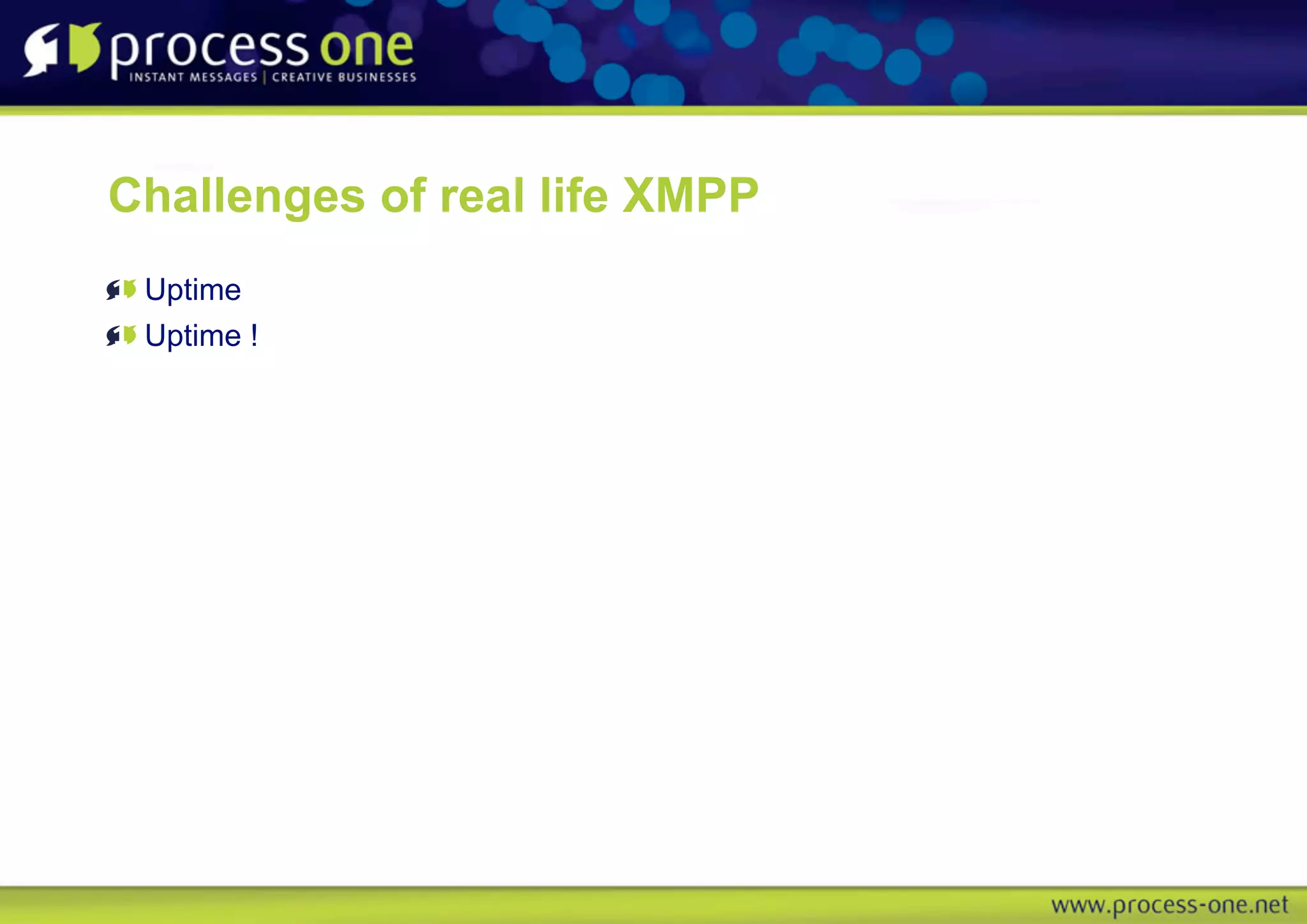 Real life XMPP Instant Messaging