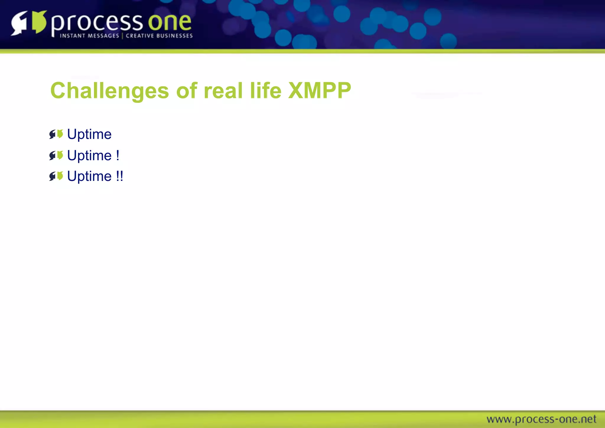 Real life XMPP Instant Messaging