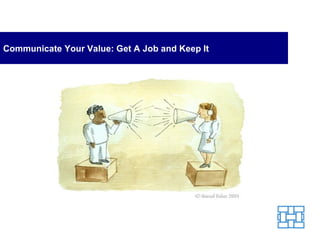 Communicate Your Value: Get A Job and Keep It 