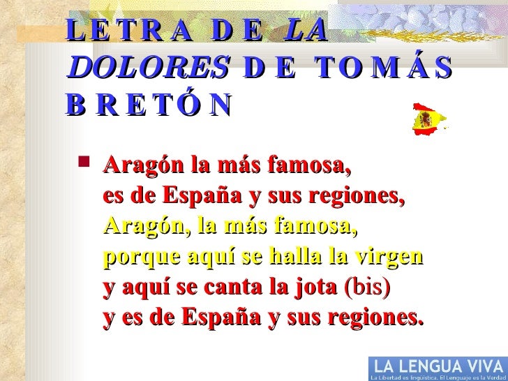 LETRA y VÍDEO de La Dolores Tomás Bretón por Plácido Domingo