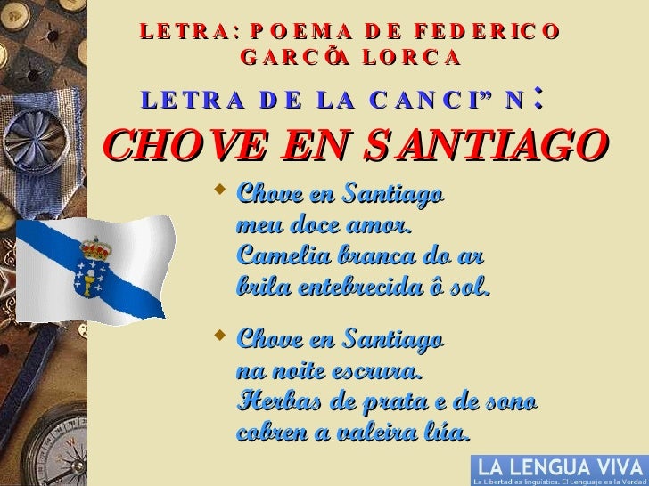 LETRA y VÍDEO de Chove en Santiago Federico García Lorca por Luar na