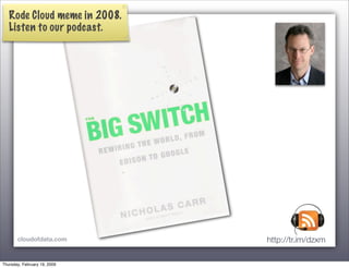 Toward the Data Cloud