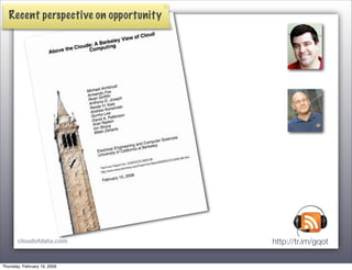 Toward the Data Cloud