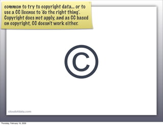 Toward the Data Cloud