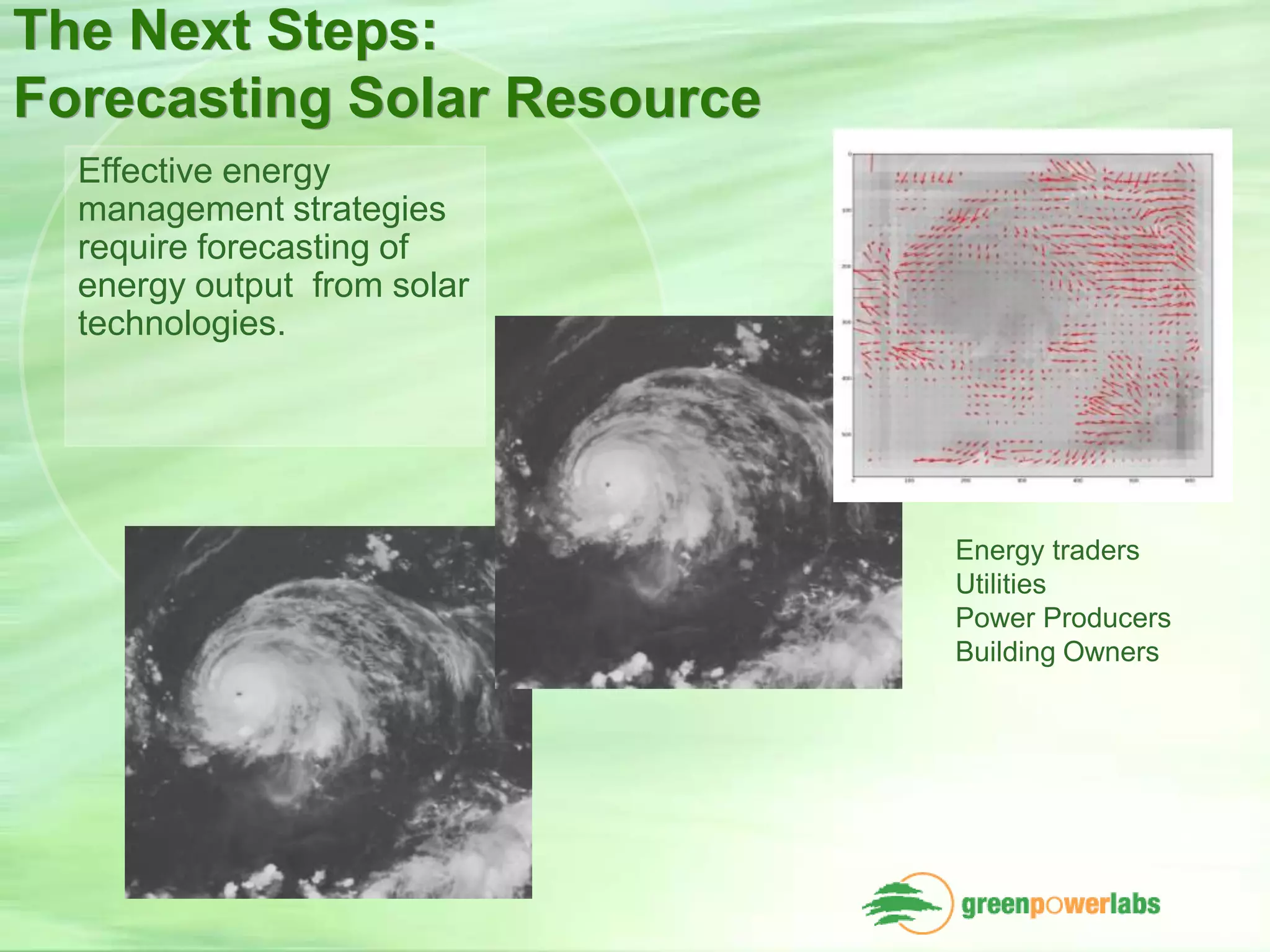 Solar resource monitoring and forecasting using satellite data
