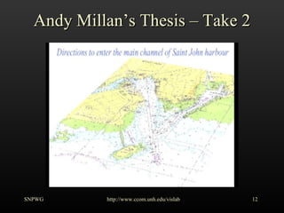 Andy Millan’s Thesis – Take 2 SNPWG http://www.ccom.unh.edu/vislab   