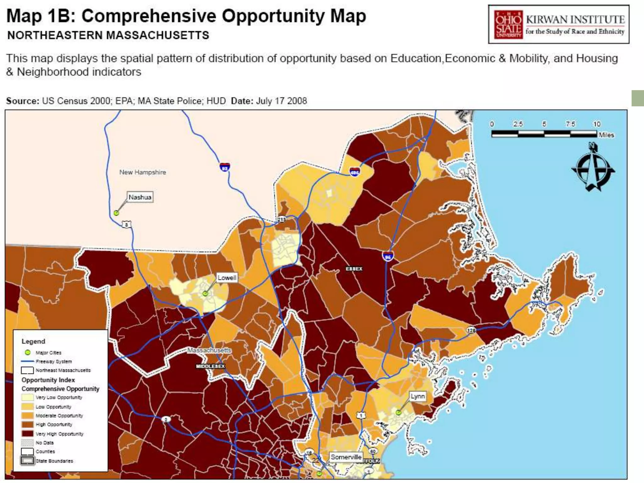 Comprehensive Opportunity Map: Northeastern Massachusetts
 
