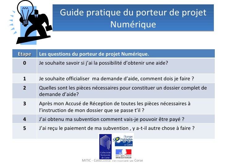 porteur du projet