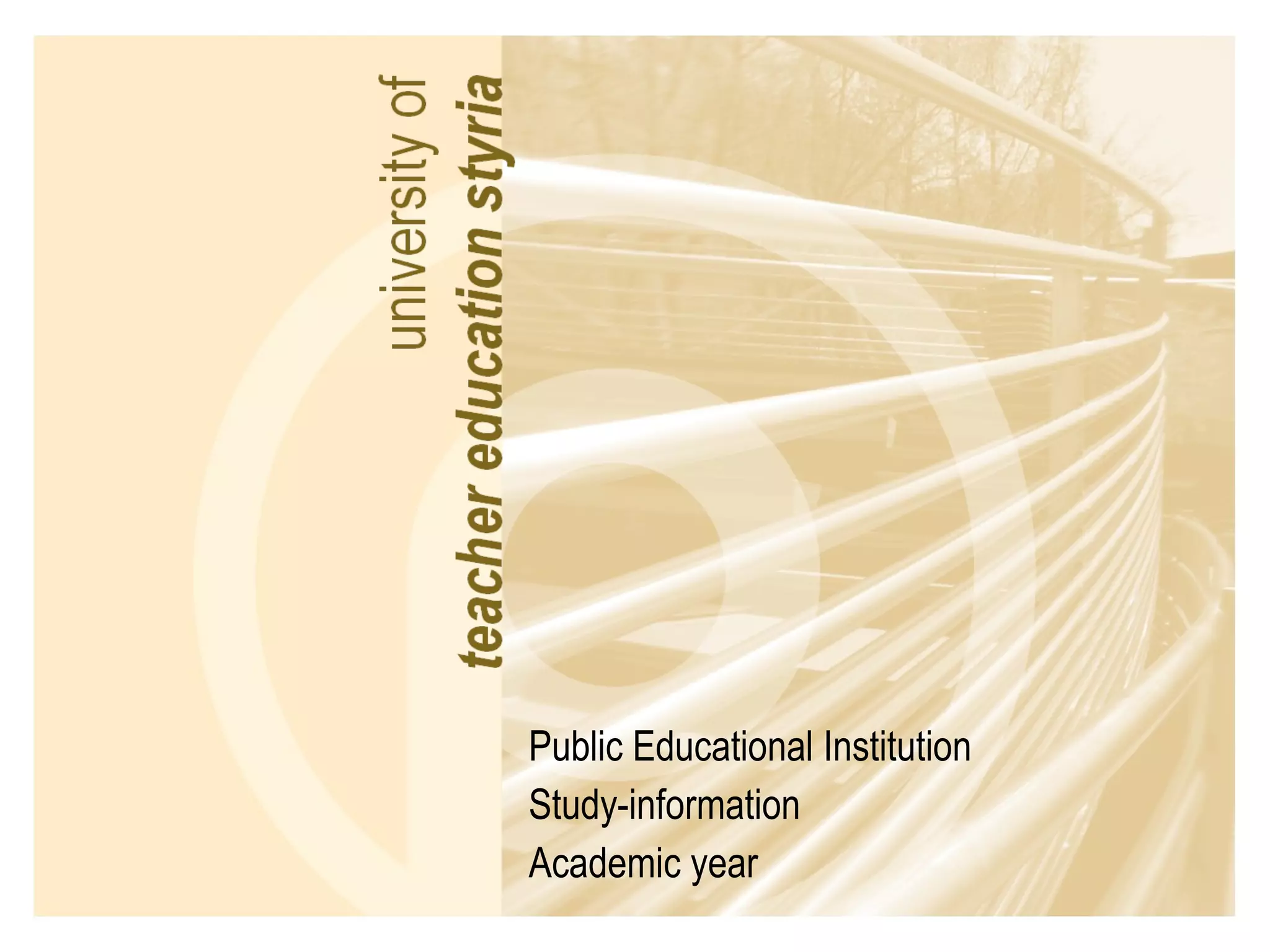 Public Educational Institution Study-information Academic year 