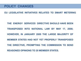 Smart metering in Europe