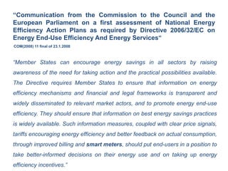 Smart metering in Europe