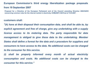 Smart metering in Europe