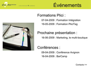 Fonctionnalités Multi-sites