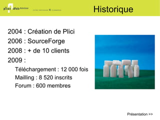 PliciWeb Solutions Nouveautés v2.0 Interface